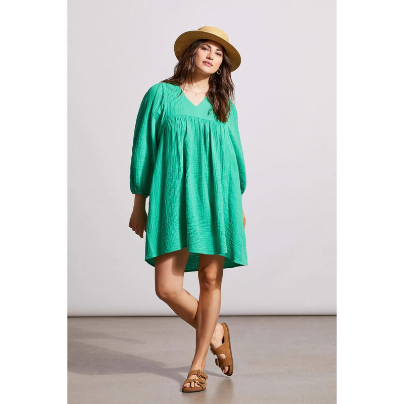 Tribal Puffy Sleeve Dress Womens image number 0