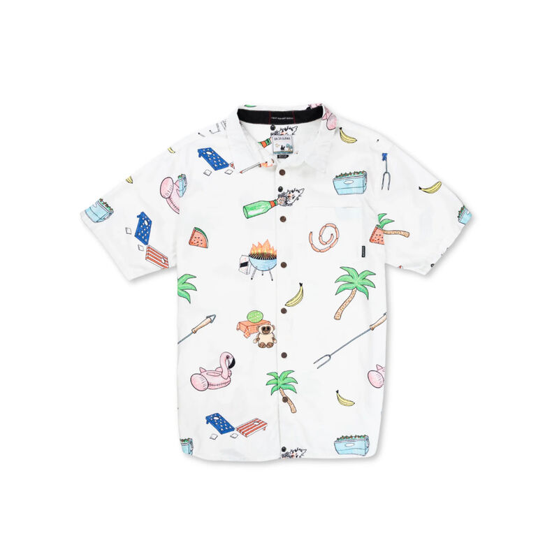 Baja Llama The BBQ Shirt Mens image number 0
