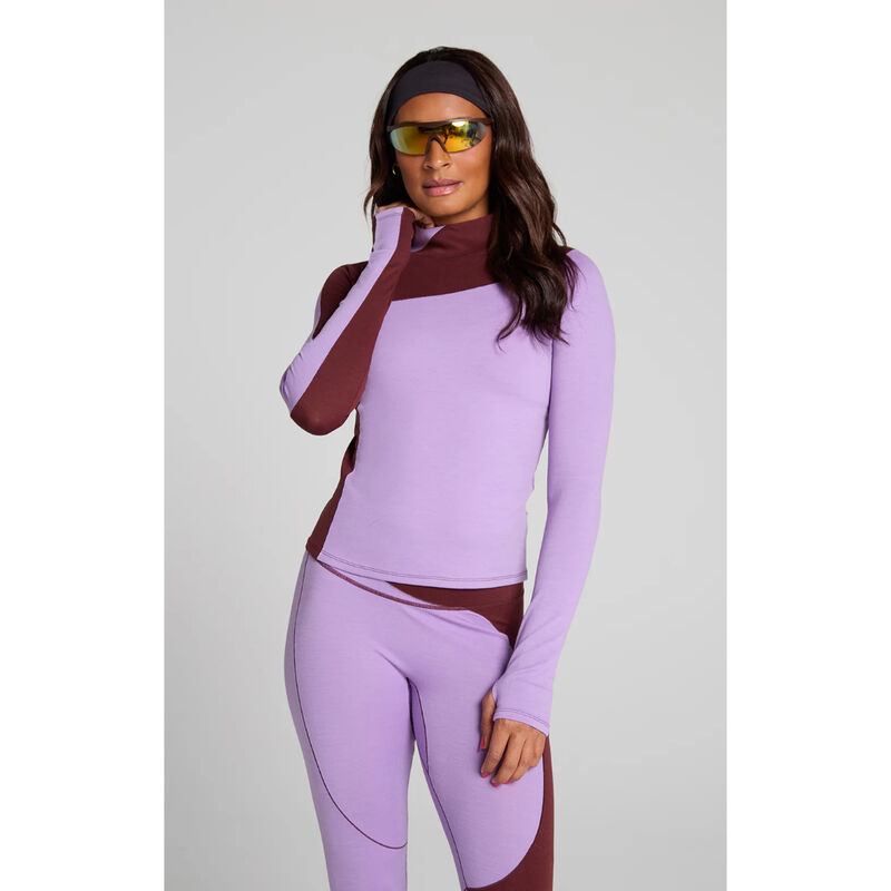Seniq Wool Sculpt Merino Baselayer Mock Neck Top Womens image number 0
