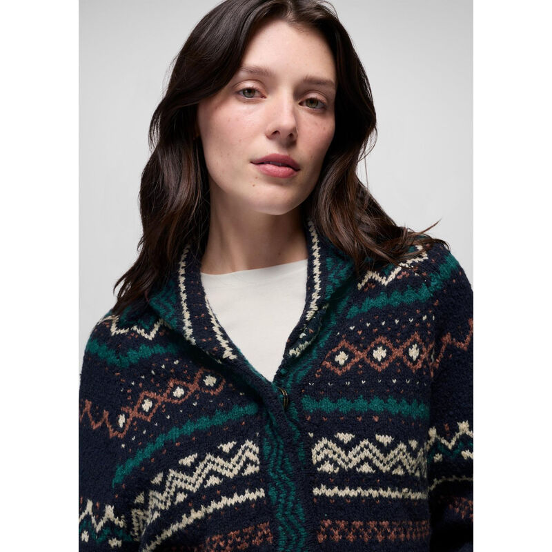 prAna Arctic Poppy Sweater Cardigan Womens image number 3