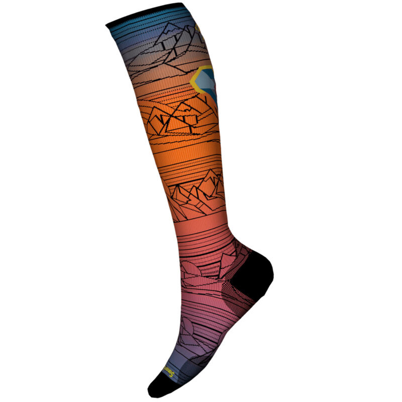 Smartwool Geo Peaks Print Over The Calf Socks Mens image number 0