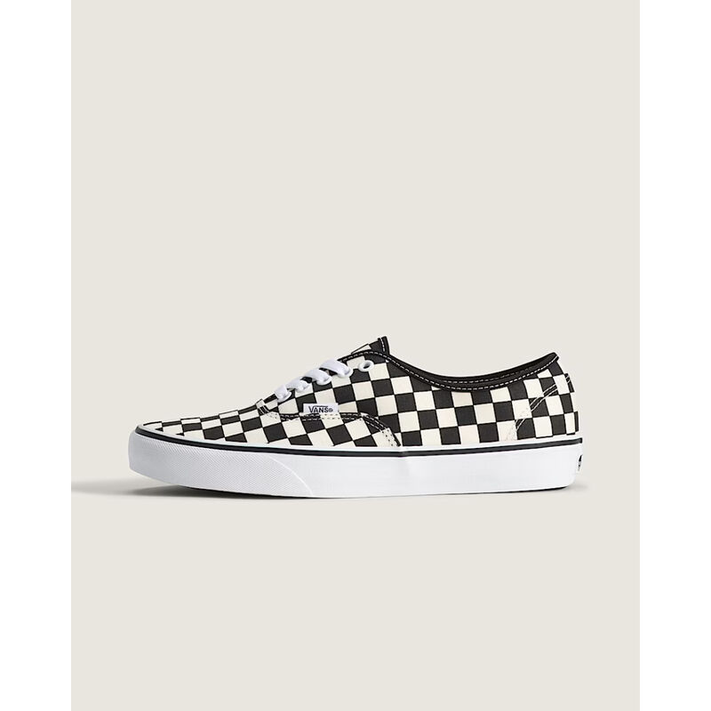 Vans Authentic Checkerboard Shoes Mens - Black/White image number 0