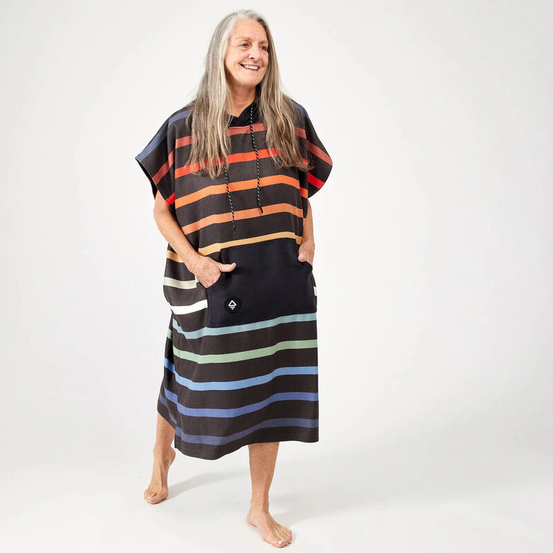 Nomadix Changing Poncho - Pinstripes Multi image number 1