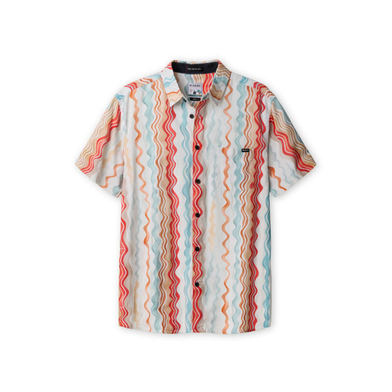 Baja Llama Cross Your Waves Button Up Shirt Mens image number 0