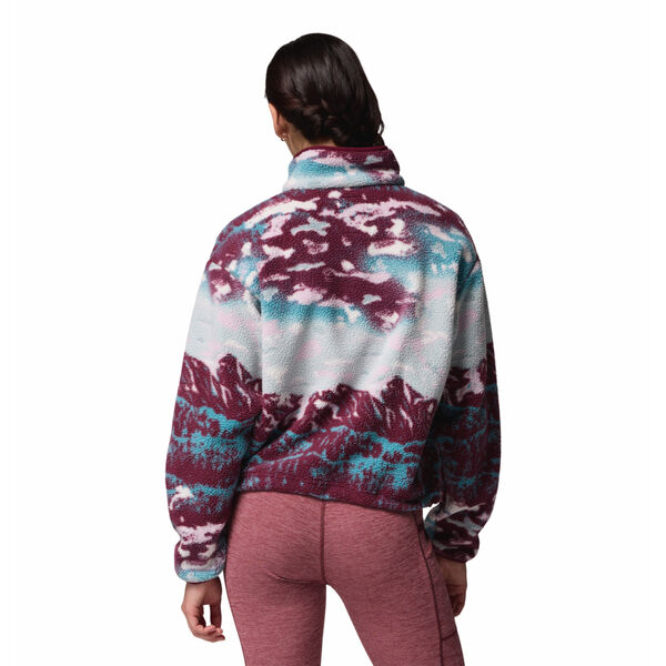 Columbia Helvetia II Printed Cropped Half Snap Fleece Pullover Womens