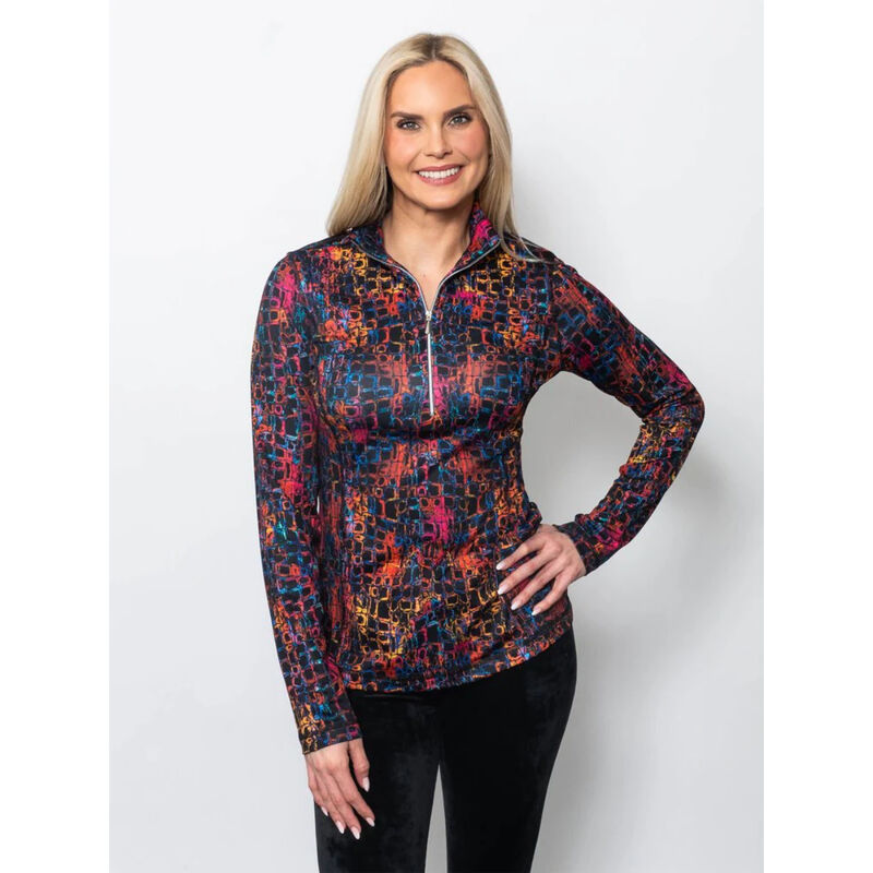 Sno Skins Microfiber Quarter Zip Top Womens image number 0