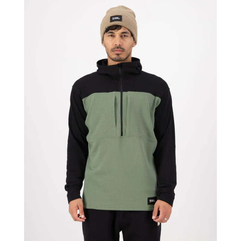Mons Royale Offgrid Merino Fleece 1/2 Zip Long Sleeve Mens image number 1