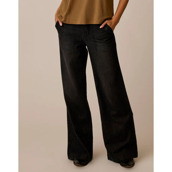 Carve Designs Farrah Lightweight Denim Wide Leg Pants Womens
