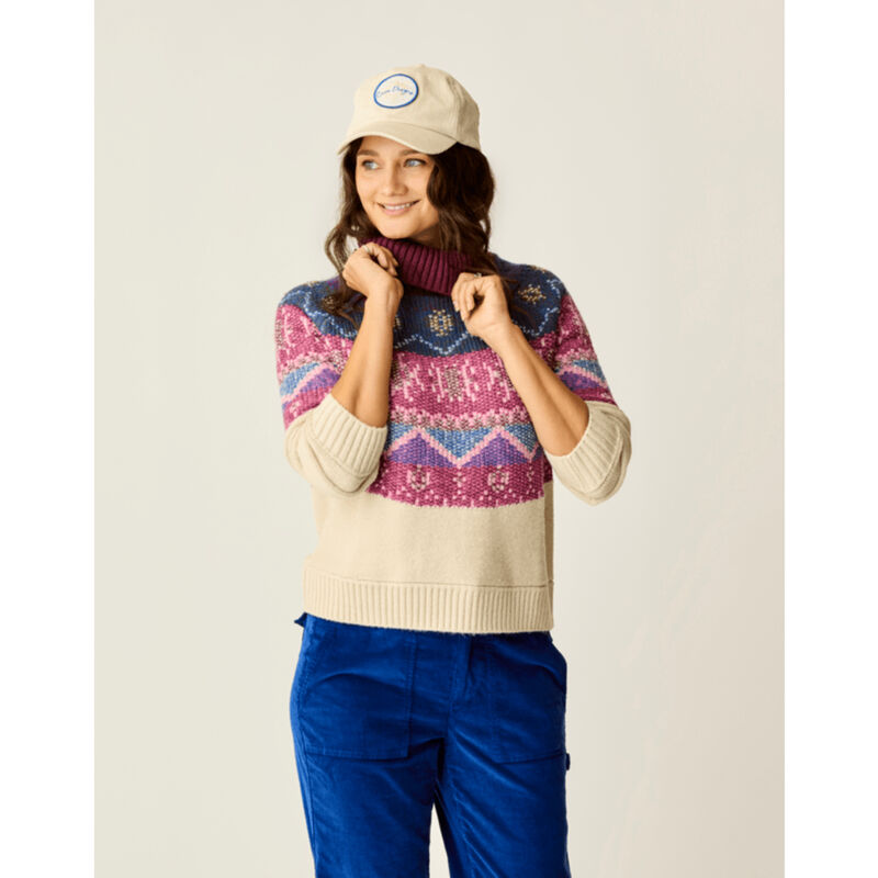 Carve Designs Neve Fairisle Turtleneck Womens image number 0