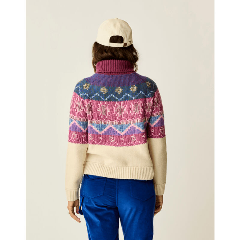 Carve Designs Neve Fairisle Turtleneck Womens image number 1