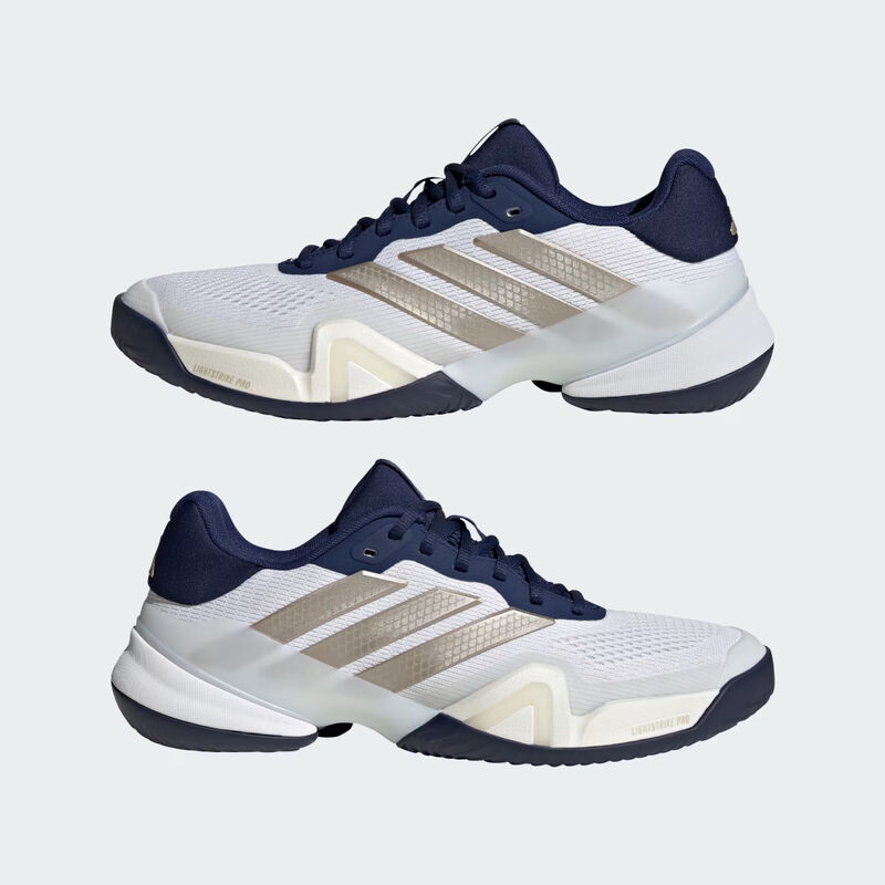 Adidas Barricade 14 Tennis Shoes Mens - White/Dark Blue image number 5