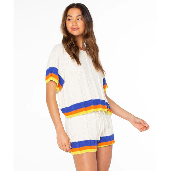 Roxy Cabana Club Tee Stripe Top Womens