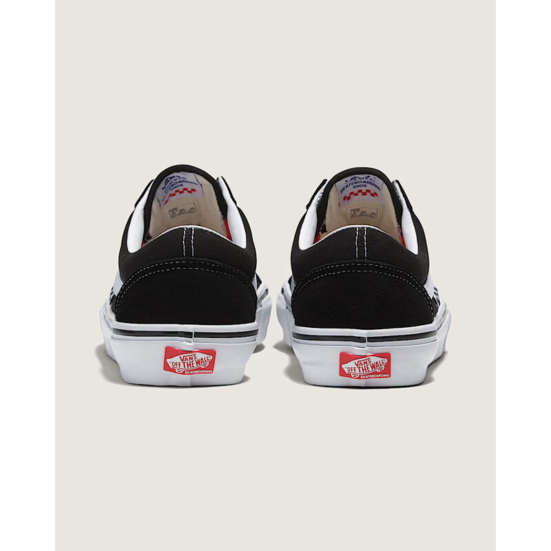Vans Skate Old Skool Shoes Mens - Black/White image number 3