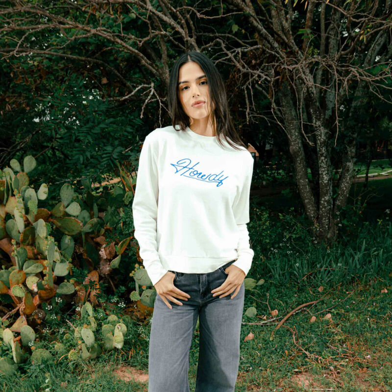Sendero Howdy Drop Shoulder Sweatshirt Womens image number 1