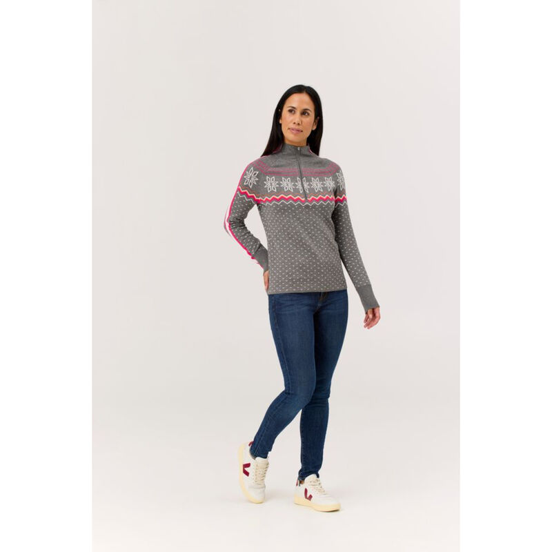 Krimson Klover Snowhut Zip Neck Sweater Womens image number 0