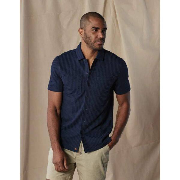 The Normal Brand Knit Getaway Button Up Shirt Mens