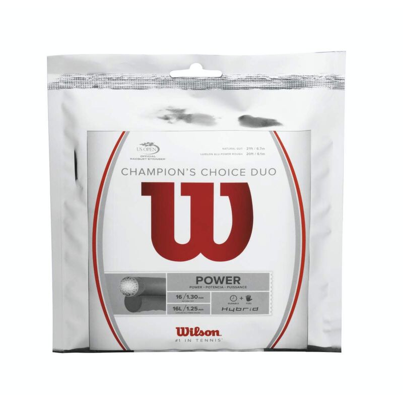 Wilson Champions Choice Duo Hybrid Tennis String Set image number 0