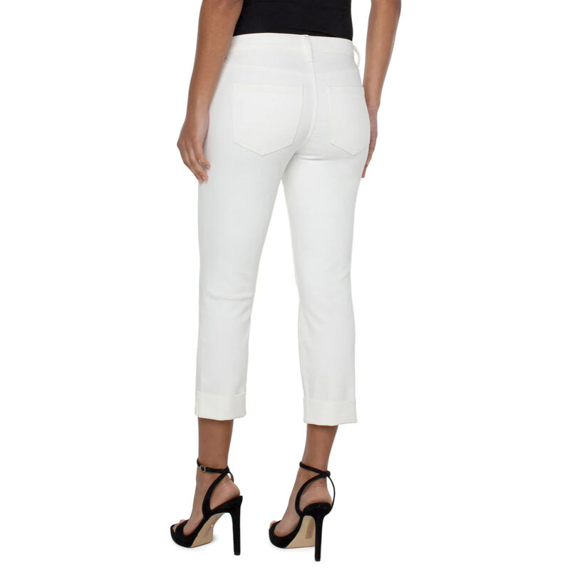 Liverpool Charlie Crop Wide Rolled Cuff Pants Womens image number 1