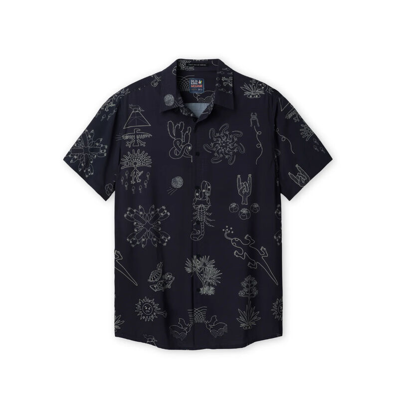 Baja Llama Desert Martians Button Up Shirt Mens image number 0