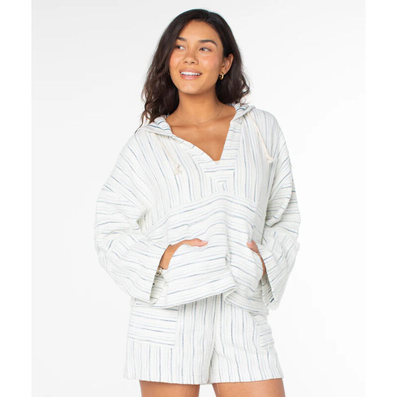 Roxy Rich Coast Striped Poncho Womens image number 0