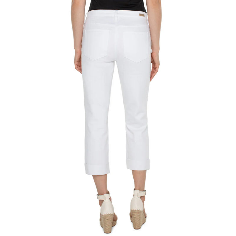 Liverpool Charlie Crop Wide Rolled Cuff Pants Womens image number 1