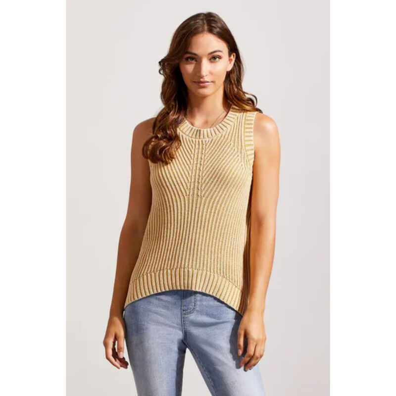 Tribal Crew Neck Sweater Sleevless Womans image number 0