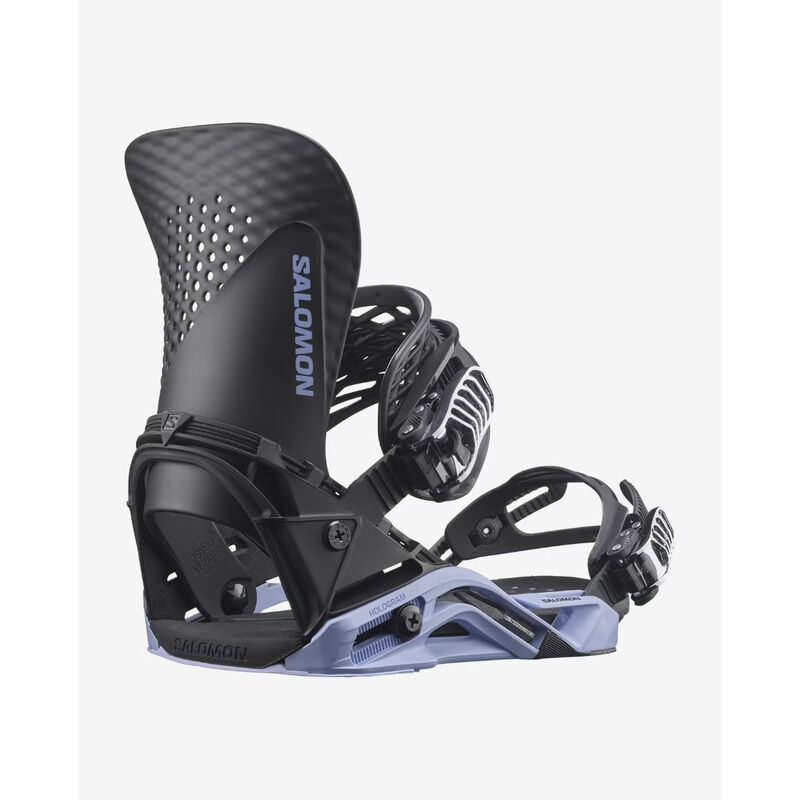 Salomon Hologram Snowboard Bindings - Black / Brunnera Blue image number 1