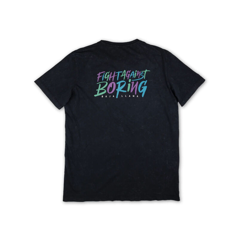 Baja Llama Fight Against Boring T-Shirt Mens image number 1