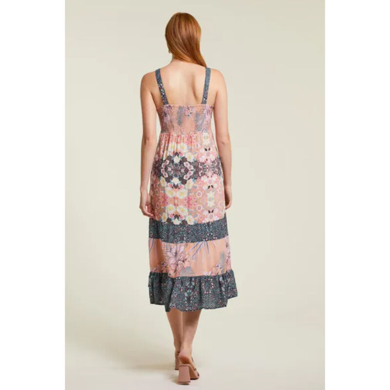 Tribal Combo Print Hi-Low Maxi Dress Womens image number 1