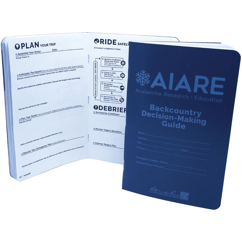 AIARE BCA Decision-Making Guide Field Book image number 0
