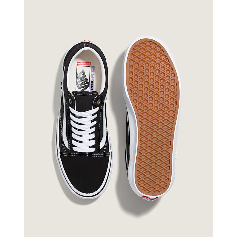 Vans Skate Old Skool Shoes Mens - Black/White image number 2