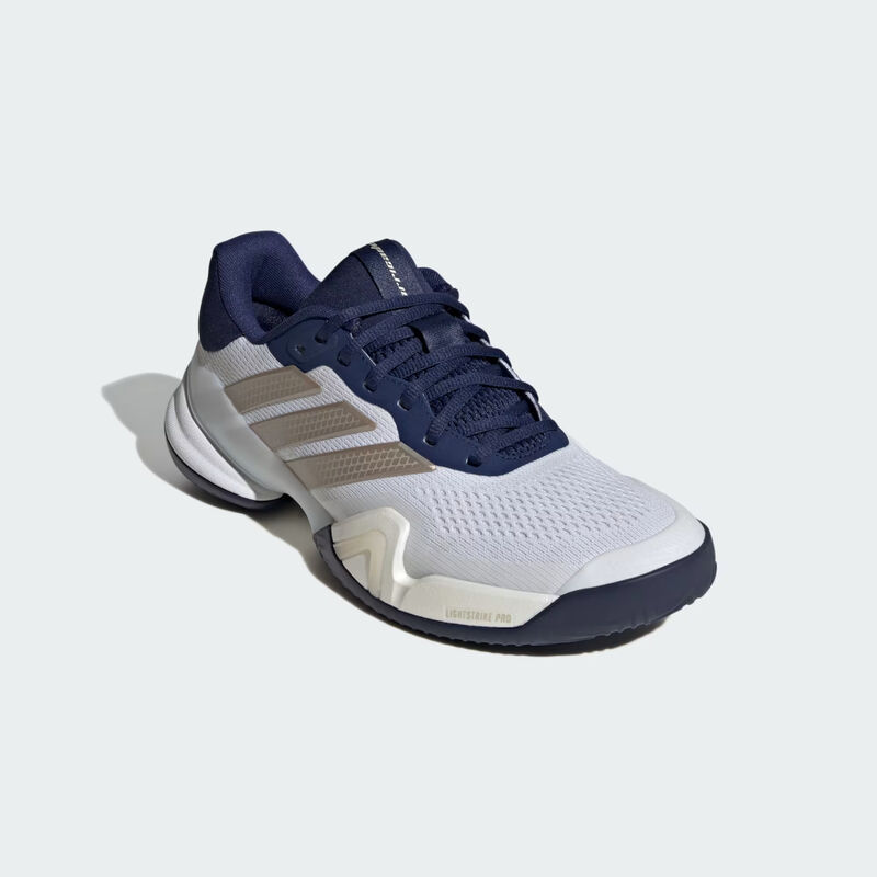 Adidas Barricade 14 Tennis Shoes Mens - White/Dark Blue image number 3