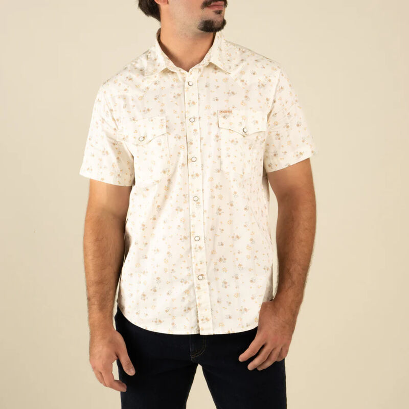 Sendero The Wyatt Pearl Snap Short Sleeve Serape Shirt Mens image number 3