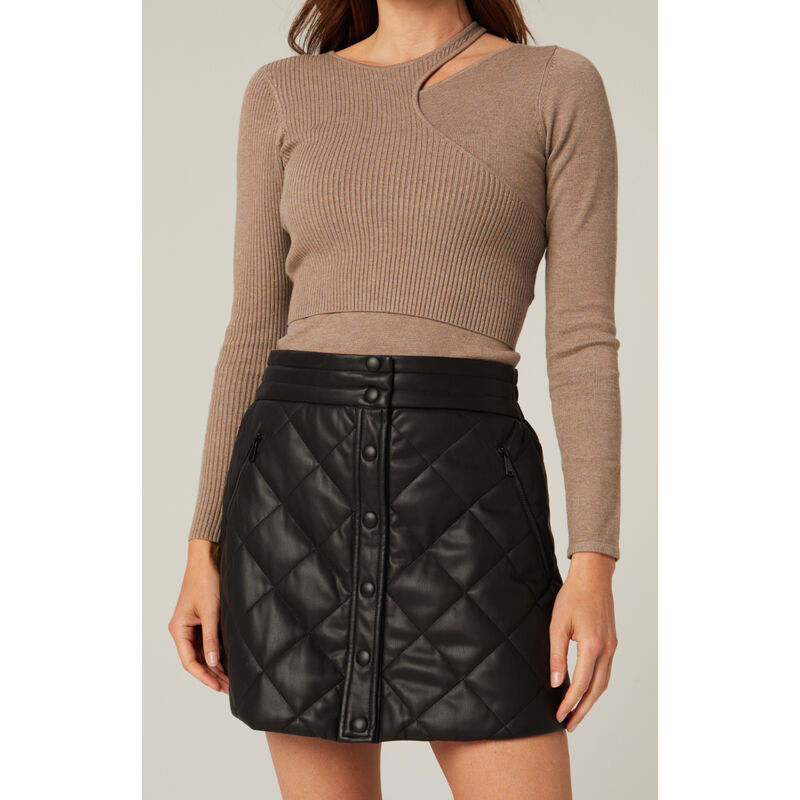 Alp N Rock Emilia Quilted Mini Skirt Womens image number 0